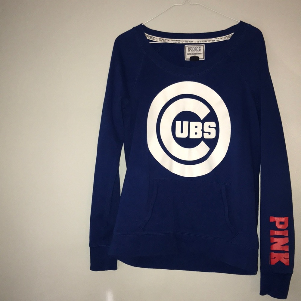PINK Cubs sweatshirt (IT IS BASEBALL SEASON!)